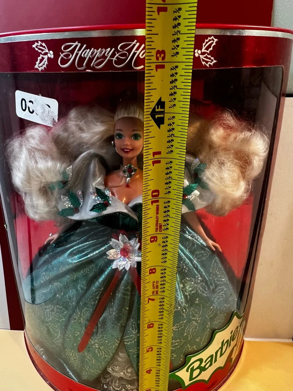 Mattel Barbie Holiday Doll in Emerald Green and Silver Gown